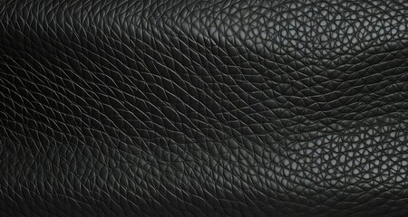 Black leather texture background.