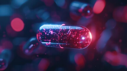 An innovative drug delivery system employs enchanted capsules that release their fantastical contents precisely when needed