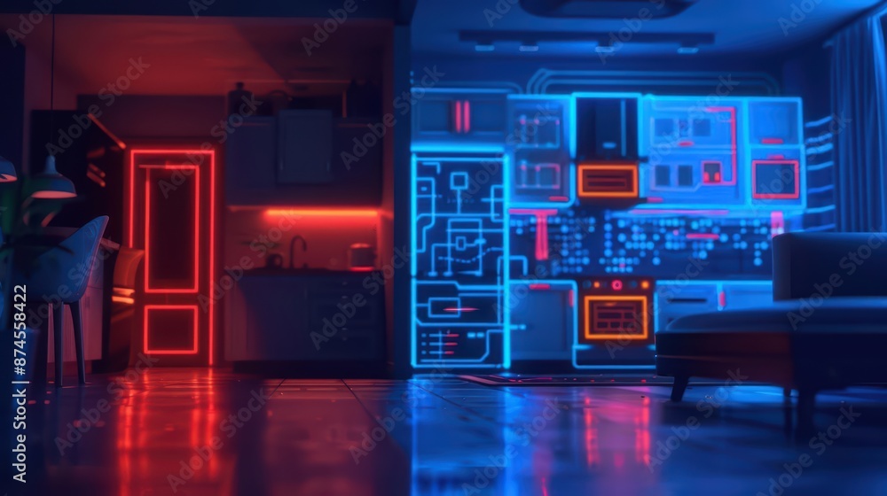 Poster an innovative home automation platform uses enchanted sensors and mystical energy sources to power a