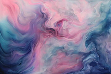 abstract background from waves of wet paint. wet effect. blue and pink watercolor background. Textured illustration