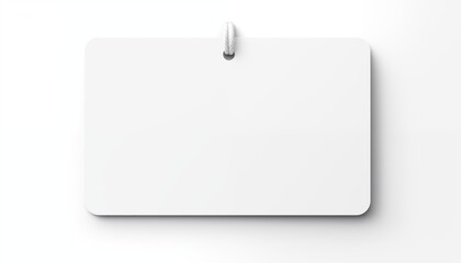 blank note paper with clip, tag