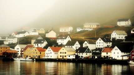 A picturesque seaside village with colorful houses and boats docked in the harbor inviting viewers to dream of their next travel adventure