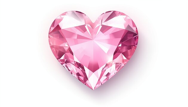 pink heart shaped diamond jewerl