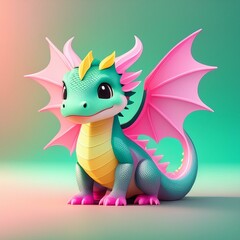 Fototapeta premium かわいいドラゴン