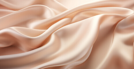 Fototapeta premium Gently beige and pink silk. or use as an illustration or background in a design.