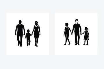 Happy family vector illustration