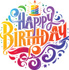 Fototapeta premium happy birthday 