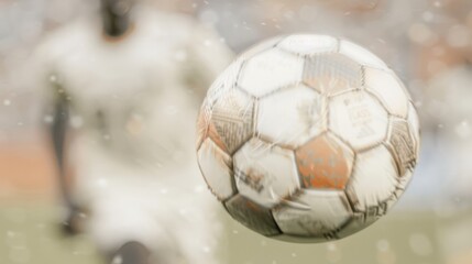 An intense soccer match in an international tournament capturing the excitement and unity brought about by global sports events