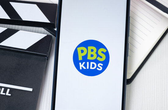 New York, USA - 30 June 2024: PBS Kids Logo or Icon on Phone Screen