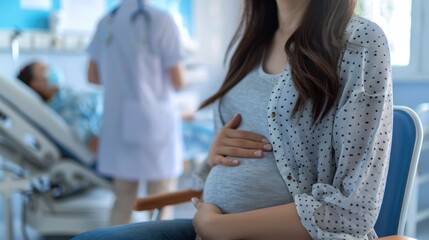 Pregnant Woman in Hospital