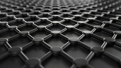 metal design with black background