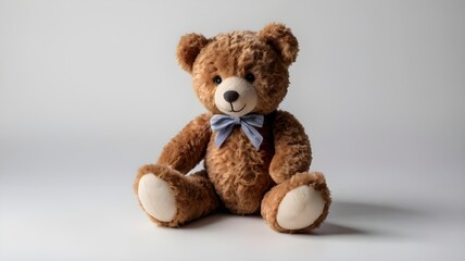 Obraz premium Teddy bear with white background.