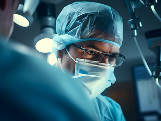 Laser Treatment, Laser epilation and cosmetology, ultrasound face treatment in medical spa center, Doctor doing laser face and hair removal treatment, skin care concept by using laser