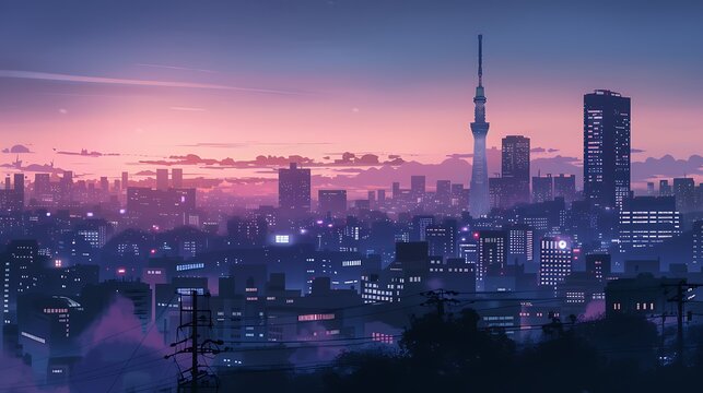 Beautiful anime wallpapers and digital artwork featuring urban cityscapes, charming streets, and serene cherry blossom landscapes. Perfect for fans of vibrant city views and nature-inspired i
