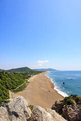 日出の石門周辺から見た片浜十三里　愛知県田原市