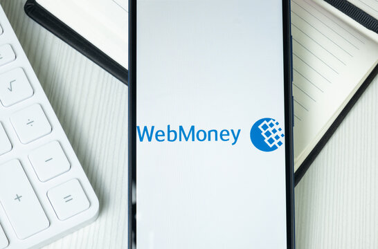 New York, USA - 30 June 2024: WebMoney Logo or Icon on Phone Screen