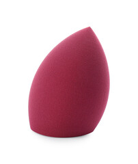 One bright makeup sponge isolated on white