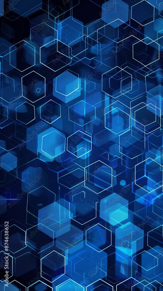 Poster vector hexagons pattern. geometric abstract background with simple hexagonal elements. medical, tech