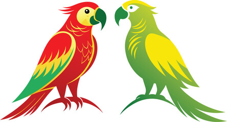 Parrot vector silhouette