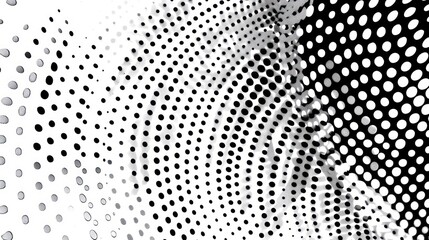 Abstract black and white halftone background