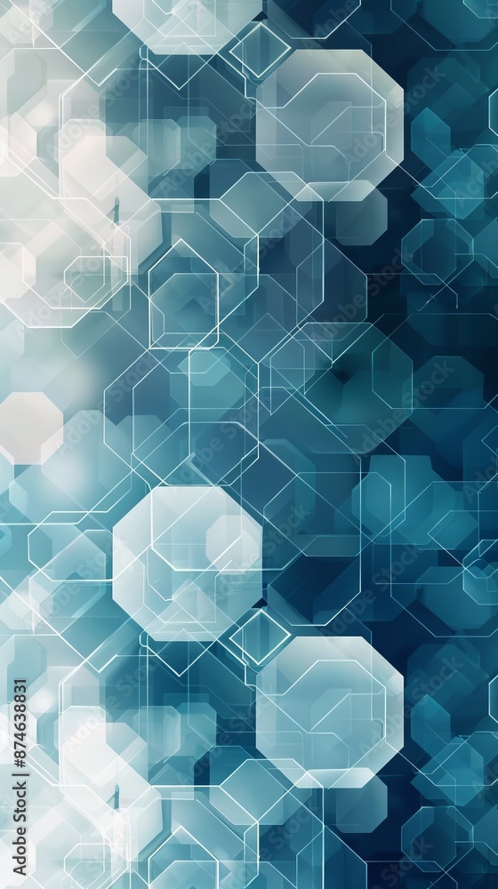 Aufkleber vector hexagons pattern. geometric abstract background with simple hexagonal elements. medical, tech