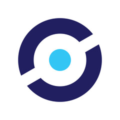 letter o tech logo design