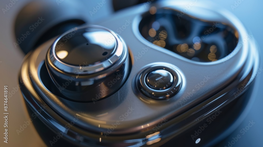 Aufkleber the touchsensitive control panels on the earbuds allowing for easy music and call control without ev