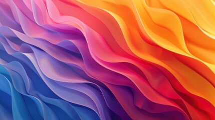 Fototapeta premium Abstract colorful gradient stripes wavy background