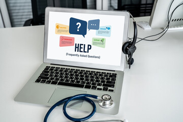 Help screen on the website provide answer to FAQ frequently asked question snugly with knowledge...