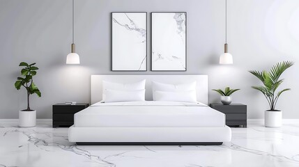 The best mattress with a sophisticated, marble background in white and gold. Plenty of copy space for text, deep depth of field, and no dust