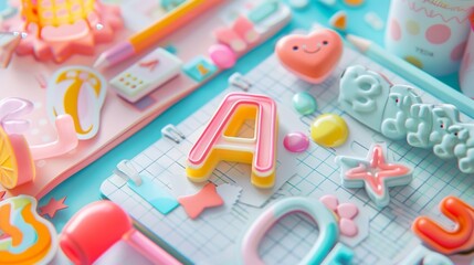 Add a touch of fun and dimension to your daily planner with these bubbleinspired 3D stickers featuring playful typography and design elements