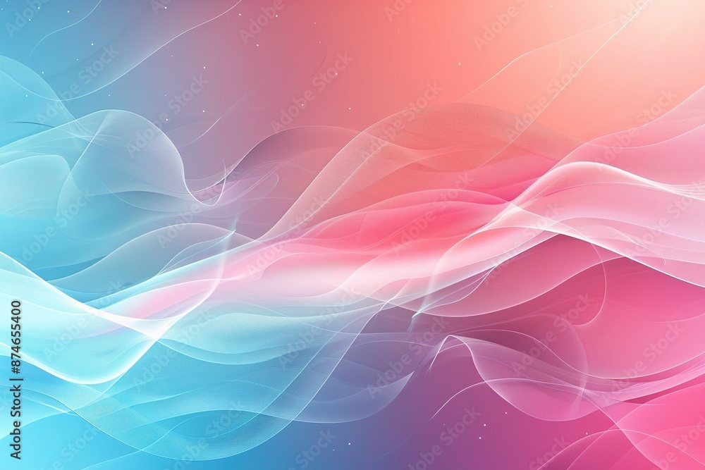 Poster abstract background vector presentation design with open space, light blue and red gradient color