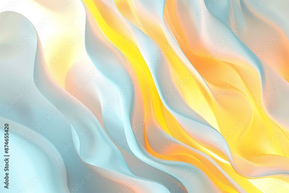 Poster abstract background with a gradient of colors, light and shadow, soft curves bg