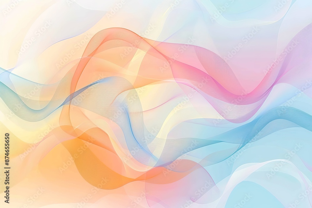 Poster abstract background wave design pattern motion art curve colorful wallpaper gradient texture