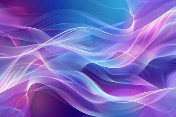 Naklejka premium Abstract blue and purple background vector presentation design with white wave elements in the waves