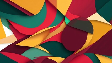 abstract color palette wallpaper with ruby red mustard background