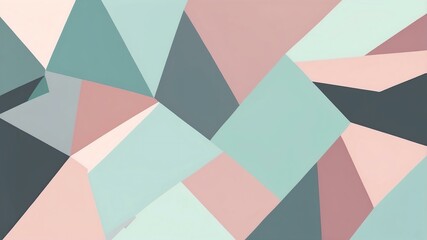 abstract color palette wallpaper with dusty rose mint background