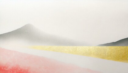 Obraz premium お祝い、上品な和風イメージの背景素材（赤、白、金）