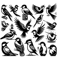 seamless pattern with birds