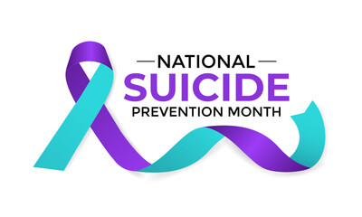 Vector illustration on the theme of National suicide prevention month in September. Banner, Holiday, poster, card and flyer and background design.