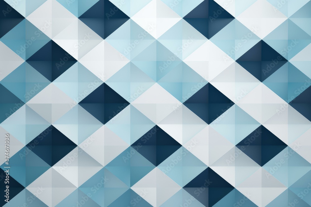 Poster modern and stylish abstract blue geometric background with seamless pattern and design for web, prin