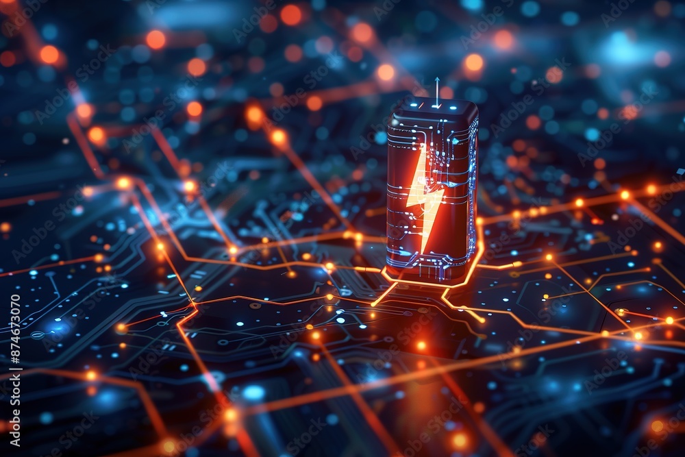 Poster digital technology abstract communication networking computing background information concept design