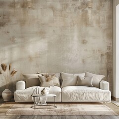 living room in front of the empty wall
