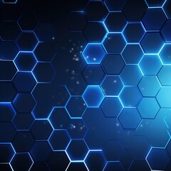 blue hexagon background