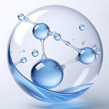 Molecule inside bubble