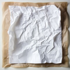 Obraz premium Crumpled white paper textures.