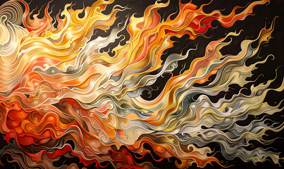 fire spark burn on dark background