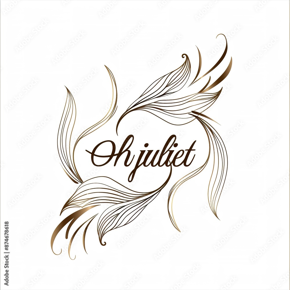 Poster elegant style with text 