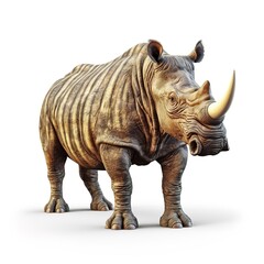 Fototapeta premium rhino isolated on white