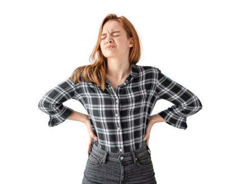 Pessoas com dores na coluna lombar. Imagem ideal para ilustrações médicas, materiais de conscientização sobre saúde e campanhas de prevenção da dor nas costas